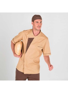 Chaqueta cocina Garys Egea 9463 Crema