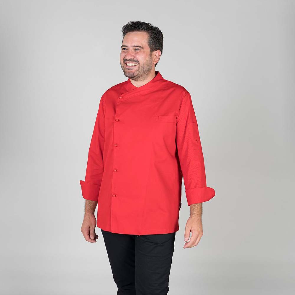 Chaqueta cocina Garys Taremo 9307 Rojo