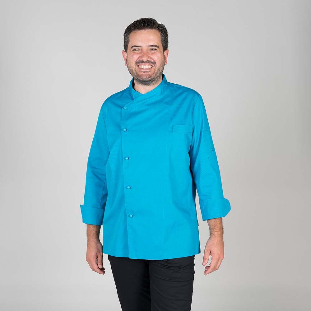 Chaqueta cocina Garys Taremo 9307 Turquesa