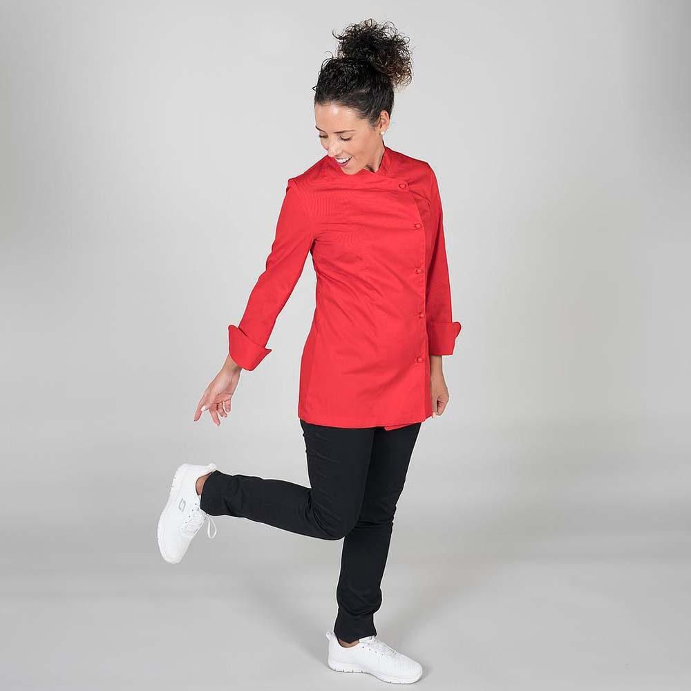 Chaqueta cocinera Garys Catalina 9191 Rojo