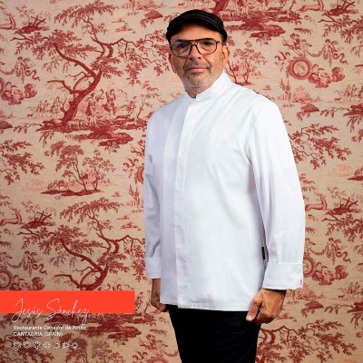 Chaqueta chef Garys 930011 Agni Blanco