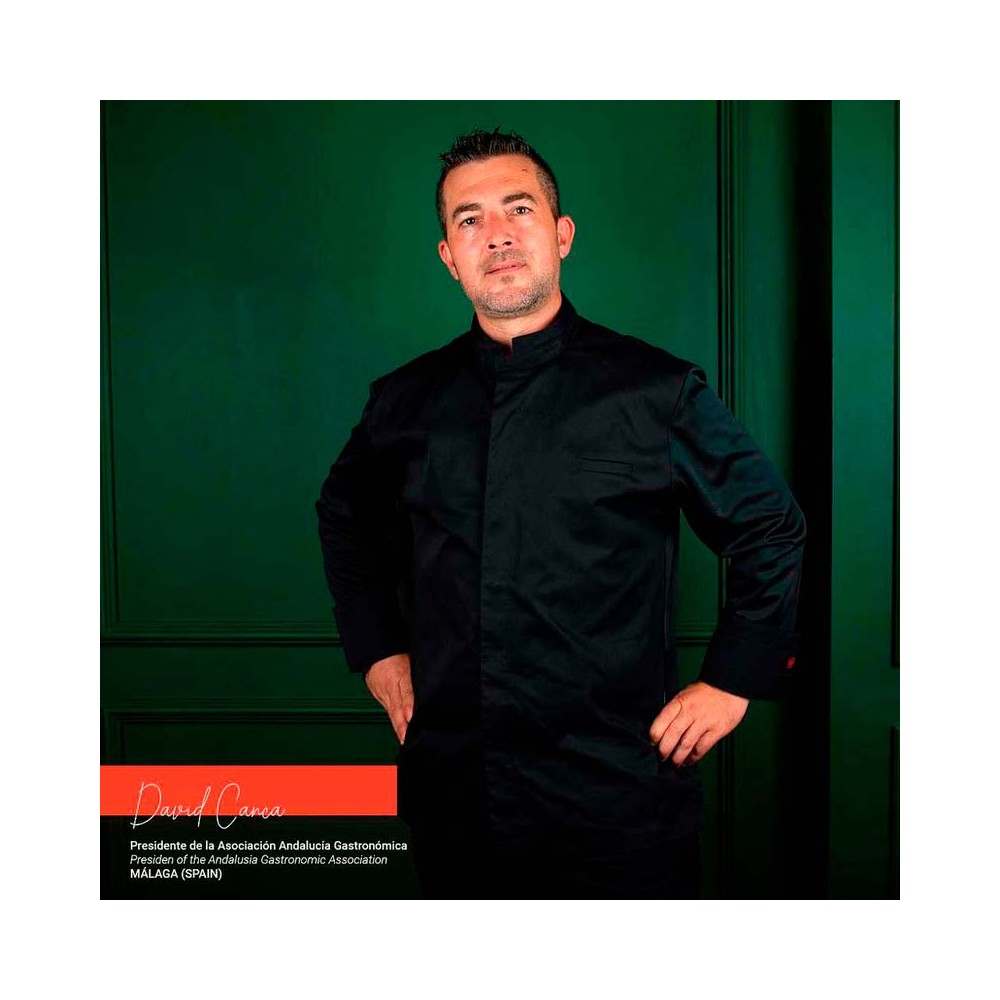 Chaqueta chef Garys 930011 Agni Negro