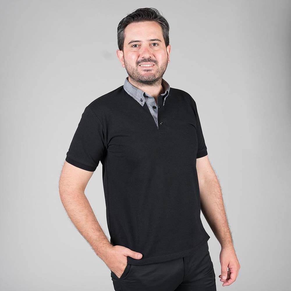 Polo camarero Garys 8511 Negro