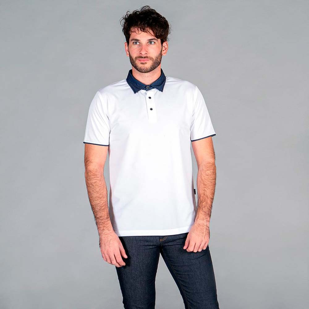 Polo camarero Garys 8527 Blanco
