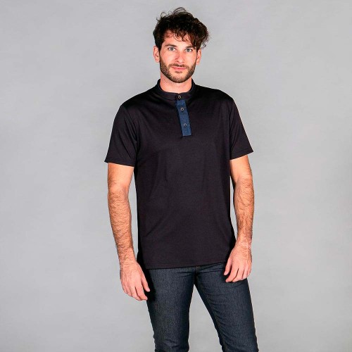 Polo camarero Garys 8526 Negro