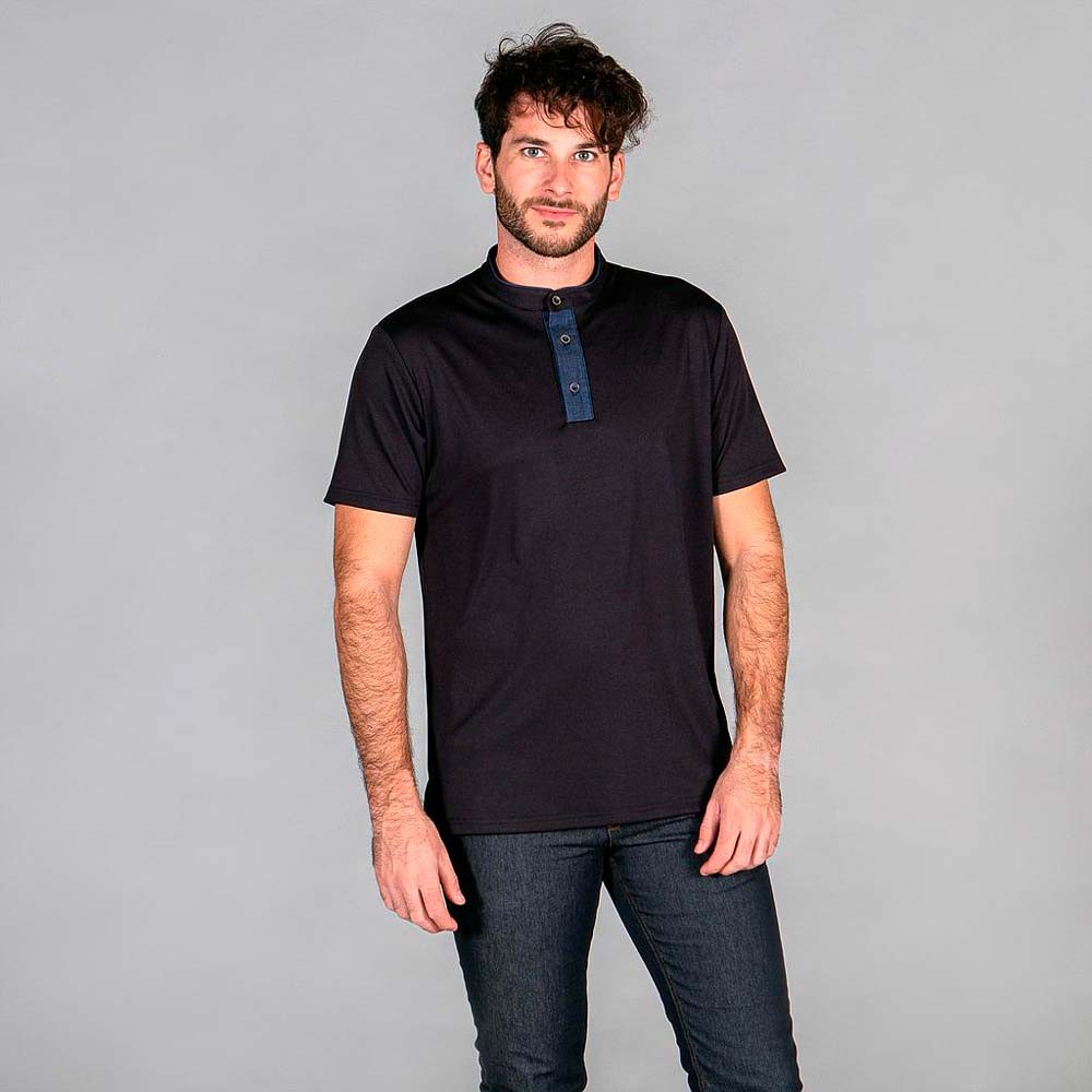 Polo camarero Garys 8526 Negro