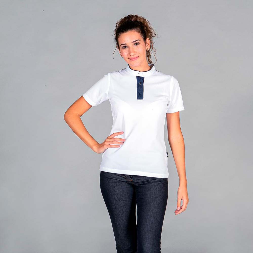 Polo camarera Garys 8531 Blanco