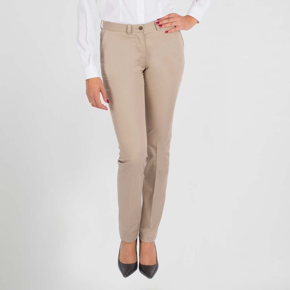 Pantalón de trabajo chino mujer Garys 204700 Hueso