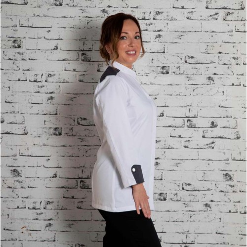 Chaqueta cocinera Garys 935500 Artemisa Blanco
