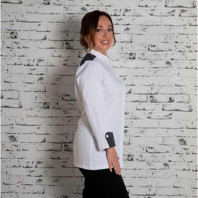 Chaqueta cocinera Garys 935500 Artemisa Blanco