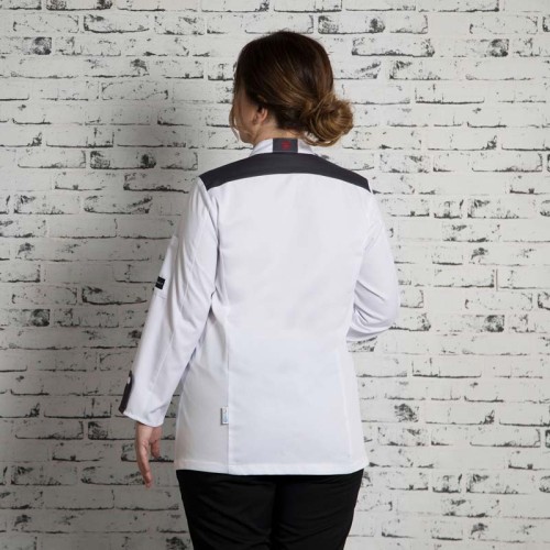 Chaqueta cocinera Garys 935500 Artemisa Blanco