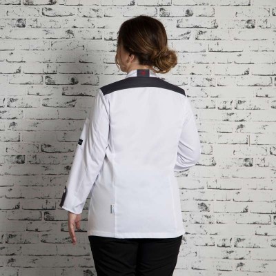 Chaqueta cocinera Garys 935500 Artemisa Blanco