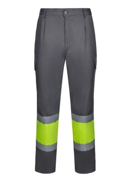 Pantalón alta visibilidad Velilla 303003 Gris/Amarillo A.V