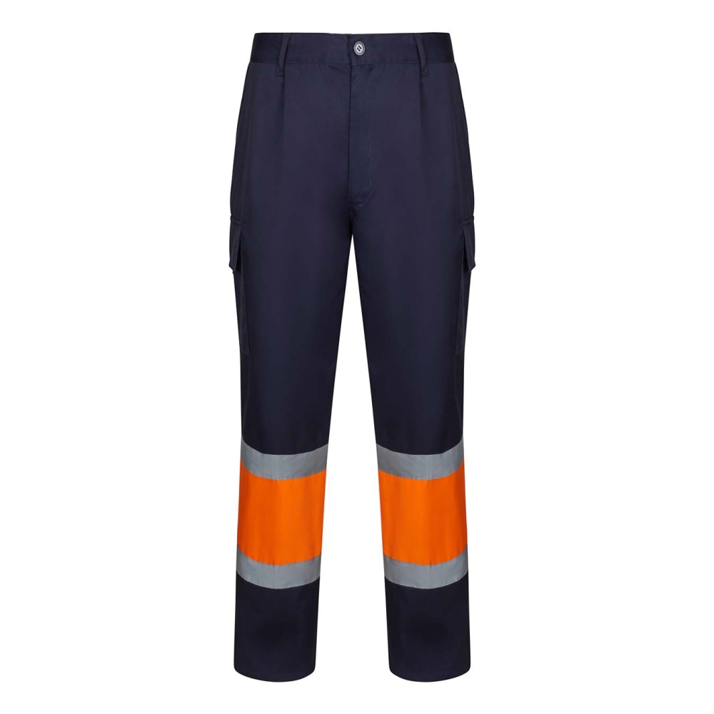 Pantalón alta visibilidad Velilla 303003 Marino/Naranja A.V