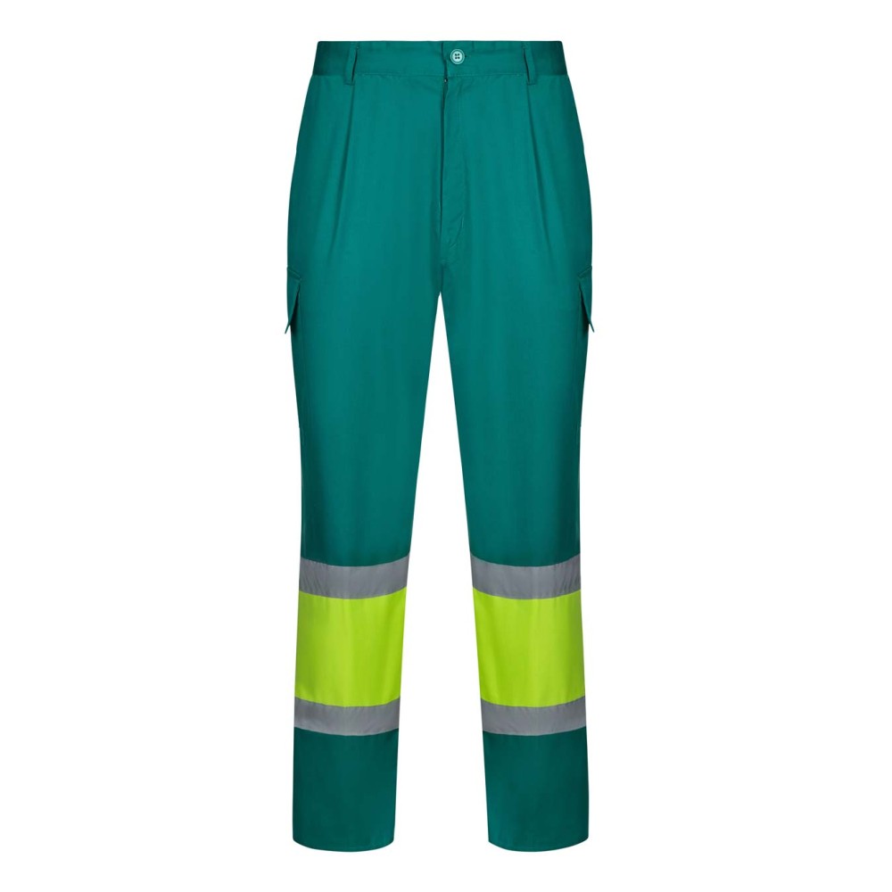 Pantalón alta visibilidad Velilla 303003 Verde/Amarillo A.V