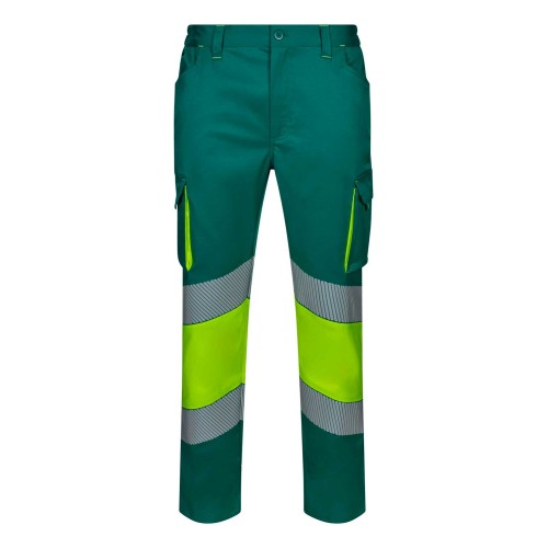 Pantalón alta visibilidad bicolor Velilla 303008S Verde-Amarillo