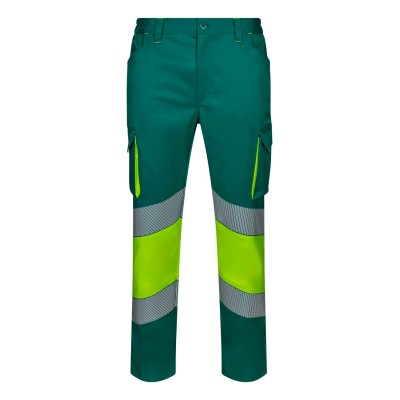 Pantalón alta visibilidad bicolor Velilla 303008S Verde-Amarillo
