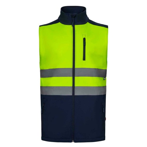 Chaleco de alta visibilidad Velilla 305906 Navy-amarillo