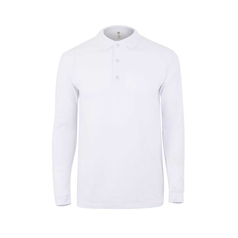 Polo de trabajo manga larga MK242CV Clifton Mukua Blanco