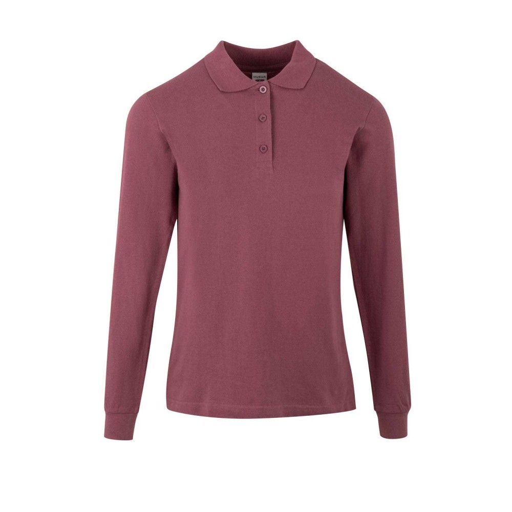 Polo de trabajo mujer manga larga PL200WC Mukua Grape