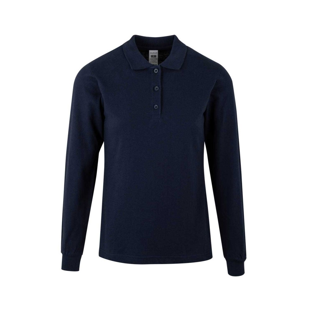 Polo de trabajo mujer manga larga PL200WC Mukua Navy