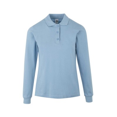 Polo de trabajo mujer manga larga PL200WC Mukua Sky Blue