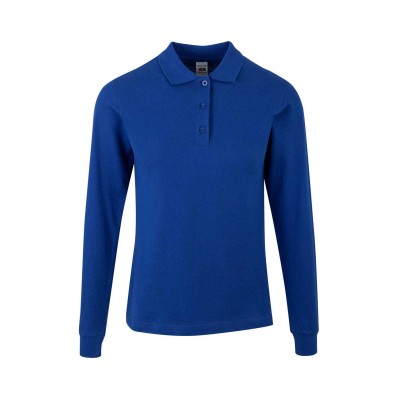 Polo de trabajo mujer manga larga PL200WC Mukua Royal Blue