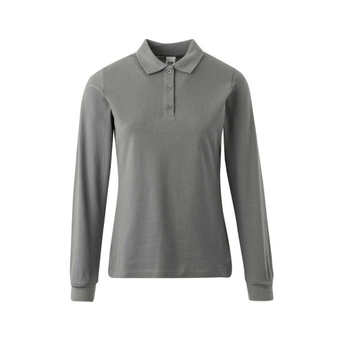 Polo de trabajo mujer manga larga PL200WC Mukua Blue Fog