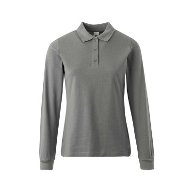 Polo de trabajo mujer manga larga PL200WC Mukua Blue Fog