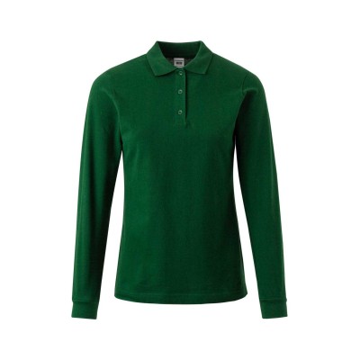 Polo de trabajo mujer manga larga PL200WC Mukua Botte Green
