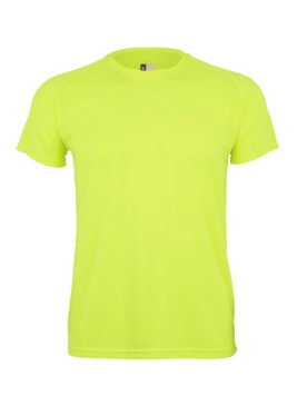Camiseta de trabajo técnica MK520V Tech Mukua flúor amarillo