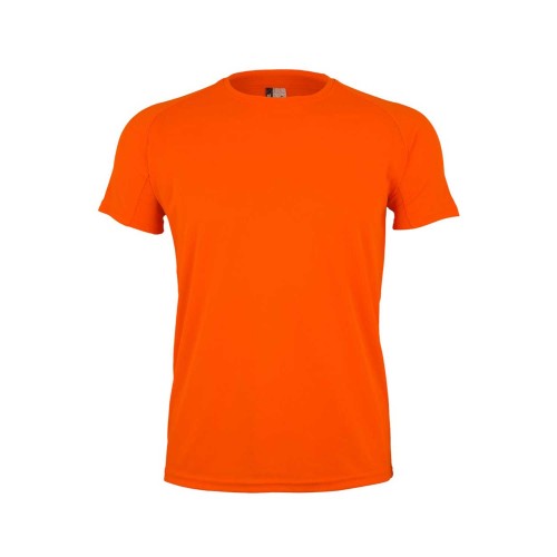 Camiseta de trabajo técnica MK520V Tech Mukua flúor orange