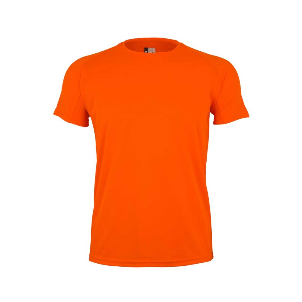 Camiseta de trabajo técnica MK520V Tech Mukua flúor orange
