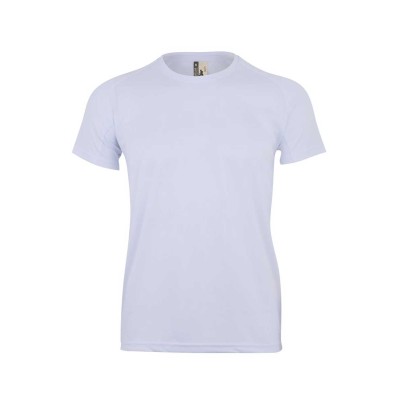 Camiseta de trabajo técnica MK520V Tech Mukua flúor blanca
