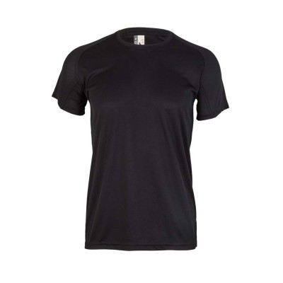 Camiseta de trabajo técnica MK520V Tech Mukua flúor negra