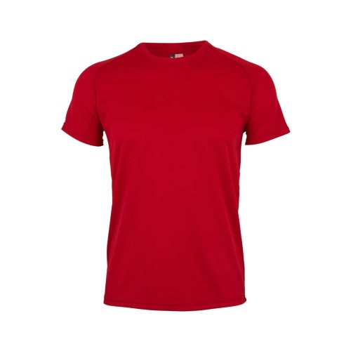Camiseta de trabajo técnica MK520V Tech Mukua flúor rojo