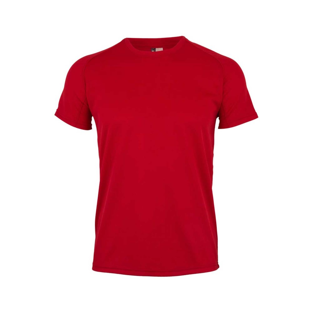 Camiseta de trabajo técnica MK520V Tech Mukua flúor rojo