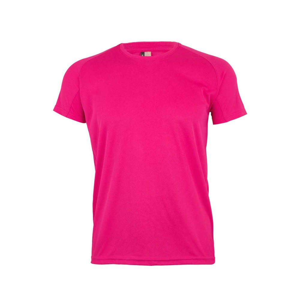 Camiseta de trabajo técnica MK520V Tech Mukua flúor pink