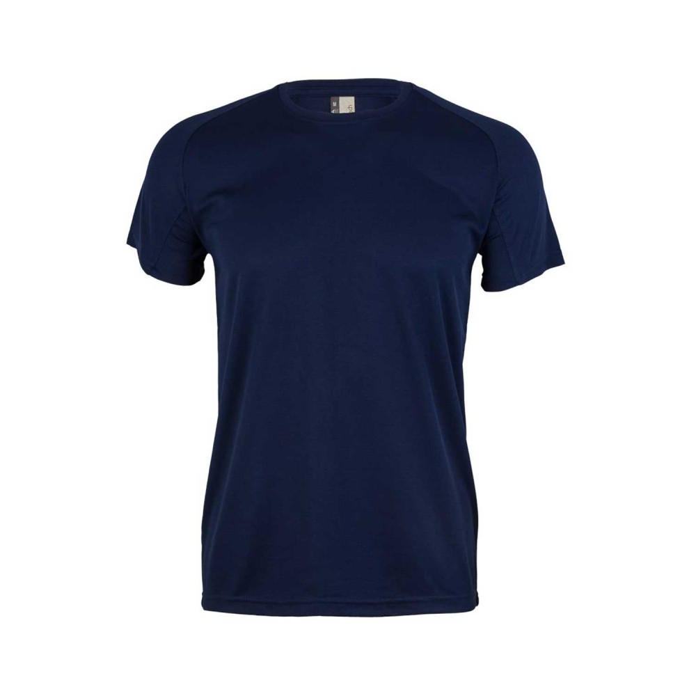 Camiseta de trabajo técnica MK520V Tech Mukua flúor azul navy