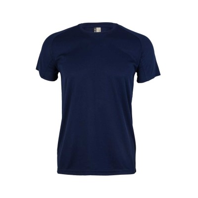 Camiseta de trabajo técnica MK520V Tech Mukua flúor azul navy