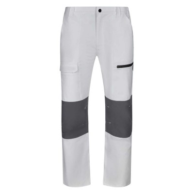 Pantalón de trabajo trekking Velilla 103022S blanco-gris