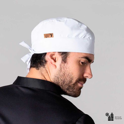 Gorro de cocina reciclado Garys 441700 Blanco