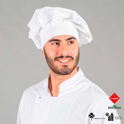 Gorro Chef Algodón Orgánico Garys ▷ SoloUniformes