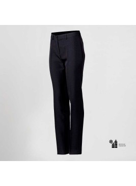 Pantalón de trabajo de mujer de microfibra reciclado negro