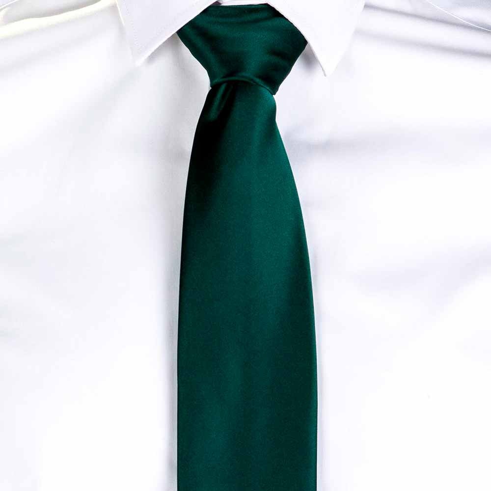 Corbata de camarero sin nudo Garys 321000 Verde botella