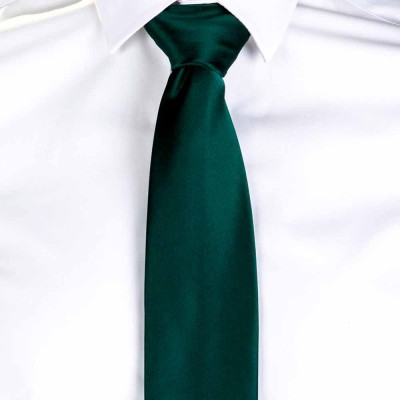 Corbata de camarero sin nudo Garys 321000 Verde botella