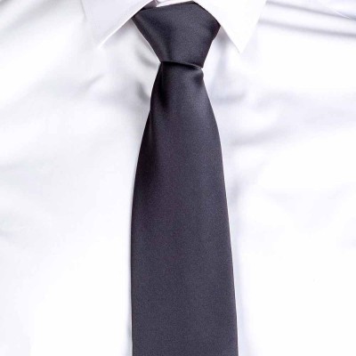 Corbata de camarero sin nudo Garys 321000 Gris Marengo