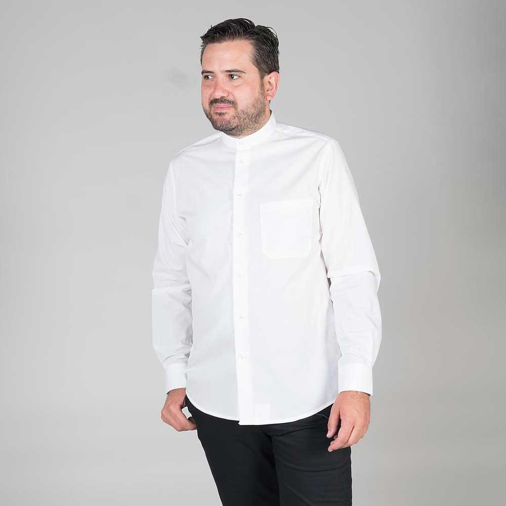 Camisa de camarero de hombre Garys 266000 Blanca