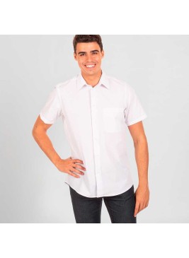 Camisa de trabajo hombre con bolsillo Garys 295100 blanca