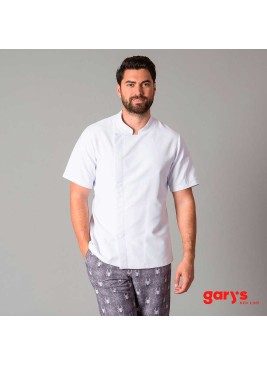 Chaquetilla de cocina manga corta Garys 9433 Blanca